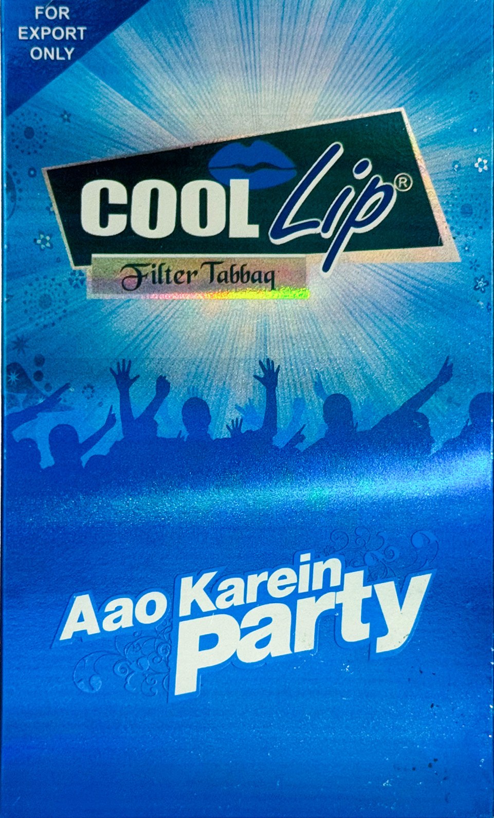 Cool Lip filter tobacco box, front